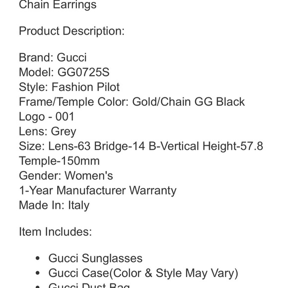 Gucci woman’s sunglasses - Picture 3 of 6